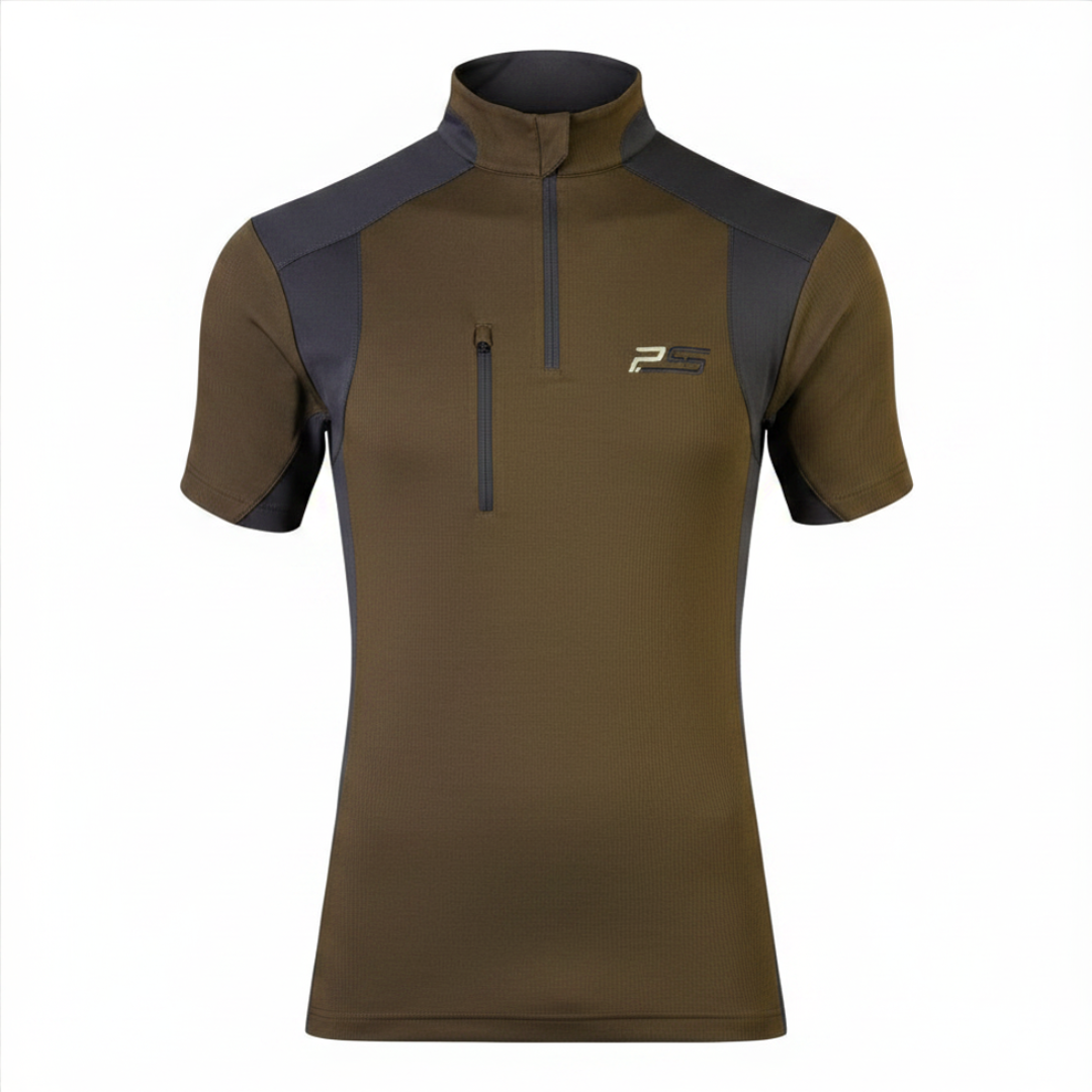 Das PSS X-treme Skin Kurzarm-Shirt in grün/schwarz
