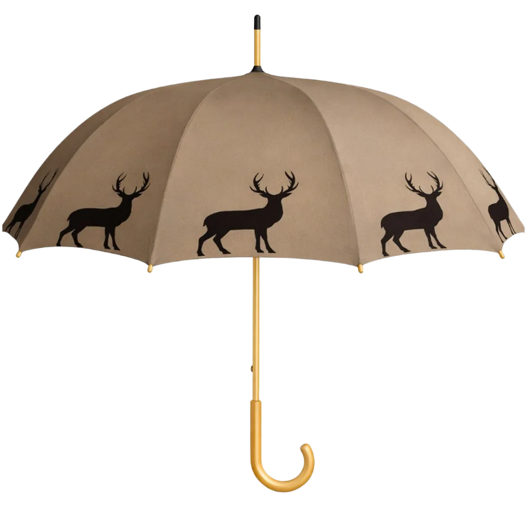 Regenschirm Hirsch Braun