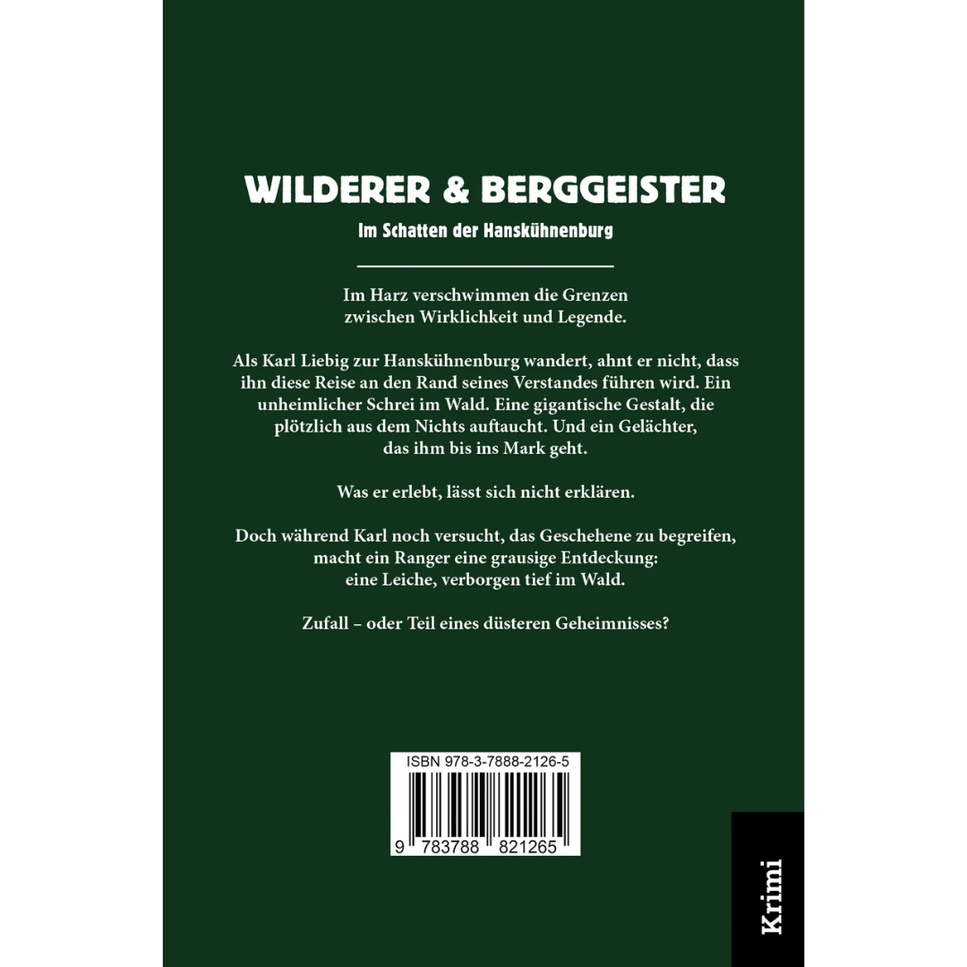 Wilderer & Berggeister - Im Schatten der Hanskühnenburg - Rückseite