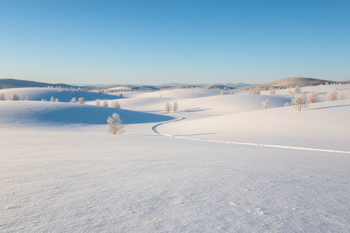 schneelandschaft hell 