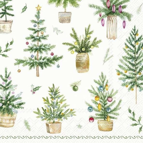 Winterliche Tannenbaum Servietten