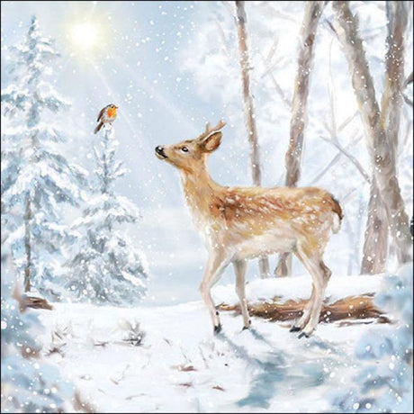 Servietten Winterwald