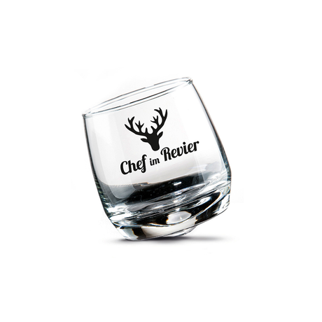 Wackelglas "Chef im Revier"