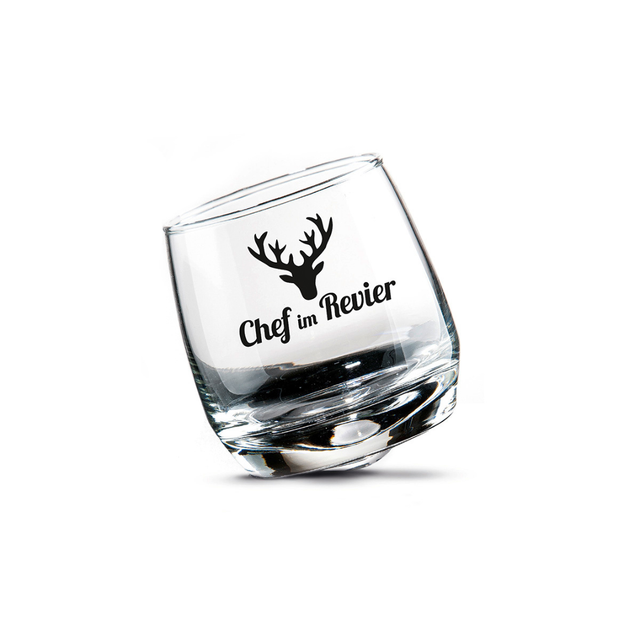 Wackelglas "Chef im Revier"