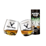 Wackelglas "Chef im Revier" - 2er-Set