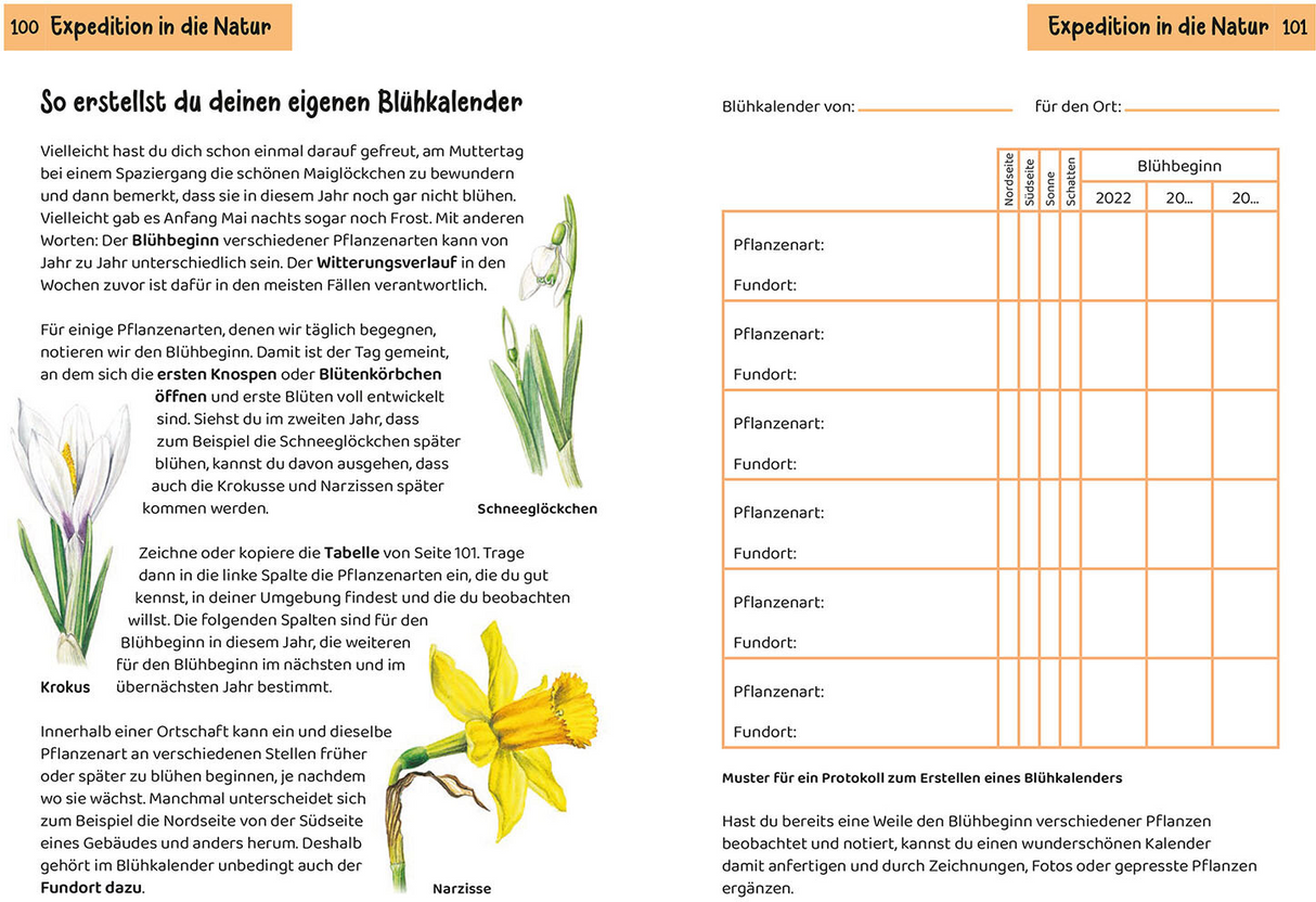 Was blüht denn da? Kindernaturführer - Blühkalender