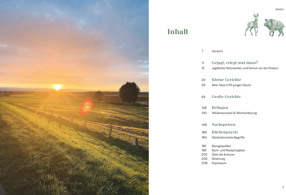 Wild genießen - Inhaltsverzeichnis