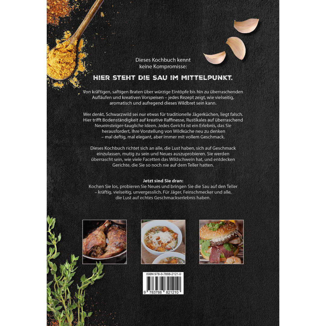 Wild & Würzig - Das große Wildschweinkochbuch Backcover