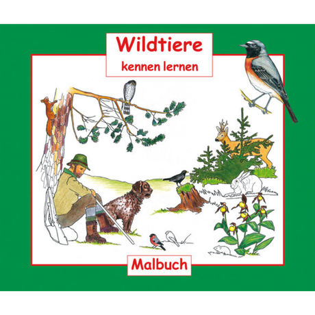 Wildtiere kennen lernen - Malbuch