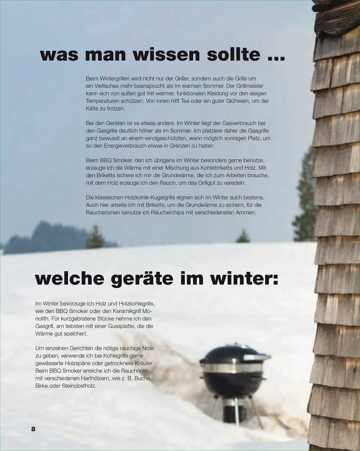 Wintergrillen  - Innenansicht 1